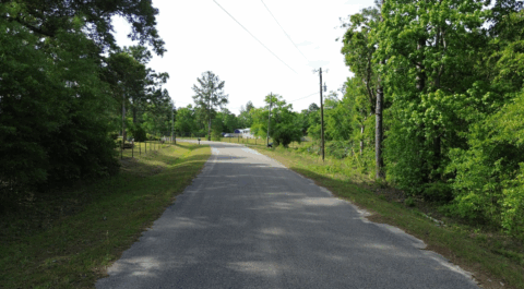 Property boundary view of 4 acre tract in Gadsden County Florida