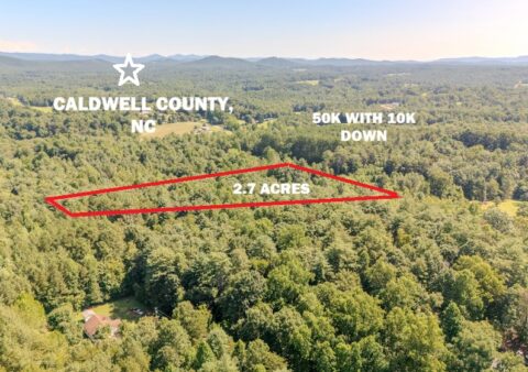 2.7 acre land for sale in Caldwell County North Carolina - featured listing photo