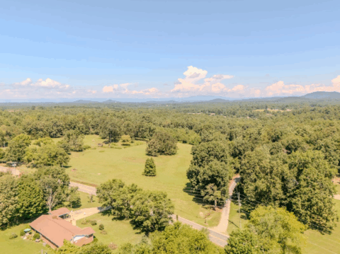 Terrain and landscape of 2.7 acre wooded land in Caldwell County North Carolina