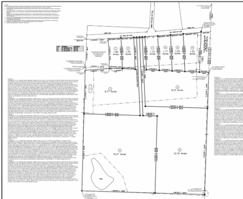15 acre cleared flat property for sale in Florida - aerial overview