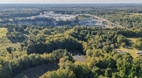 Terrain and landscape of 2 acre wooded land in Vance County North Carolina