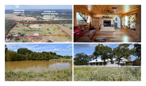 34.9 acre land for sale in Freestone County Texas - featured listing photo