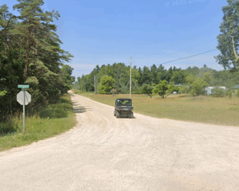 Terrain and landscape of 28 acre hunting land in Montcalm County Michigan